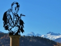 Paul Preuß Denkmal mit Dachstein