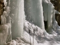 gefrorener Wasserfall