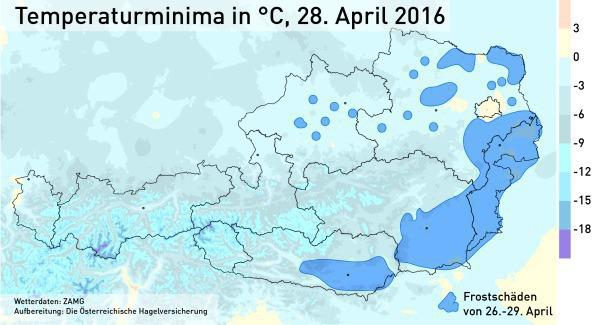 Frostschadengebiete_Temperaturminima-April2016_ZAMG